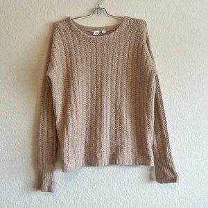 Gap Small Brown Sweater Crew Neck Knit -1857